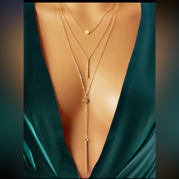 BellanBlue Jewelry - Bohemian Delicate Multilayer Gold Tone Necklace